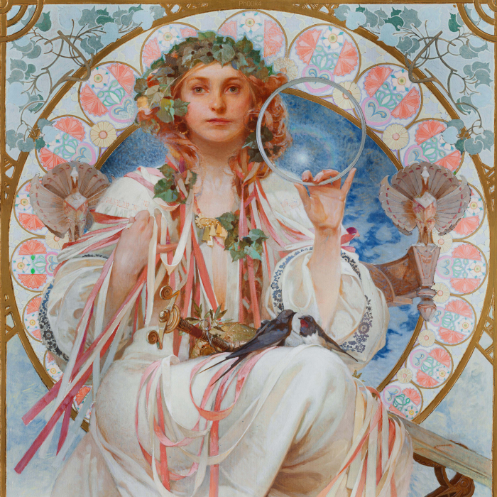 Portrait of Josephine Crane-Bradley as Slavia. 1908.
